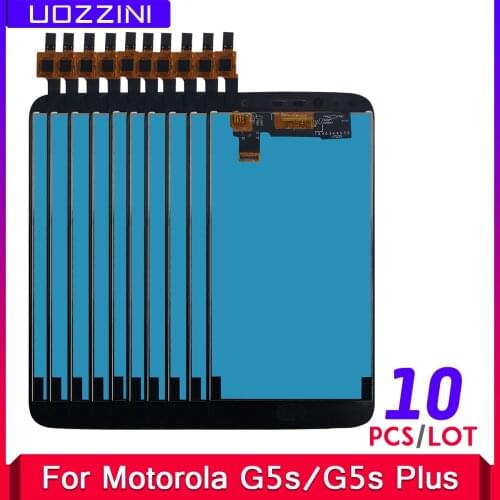 10 Pcs LCD Display For Motorola Moto G5S Plus XT1802 Xt1803 XT1805 Xt1086 LCD Touch Screen Digitizer Assembly For G5S Plus LCD