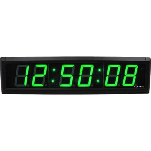 2.3 inches 6 digits Led Clock Timer Gym Multi-Functional Reloj Digital De Pared