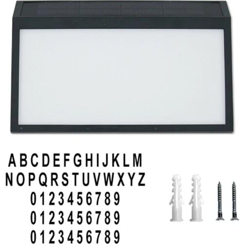 Address Sign Light Home Decoration Lamps Lights Solar Powered Wall-Mounted Creative Outdoor Street Outside Wall VRaySun