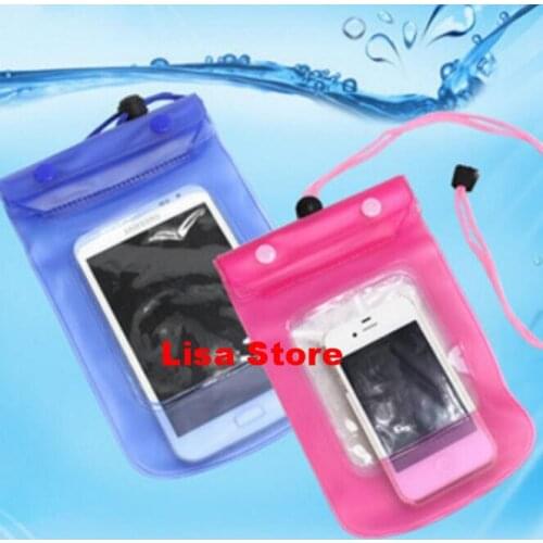 Free DHL 100pcs Universal Activing Travel Swimming Waterproof Bag Case Cover for 5.5 inch Cell Phone for Camera iPhone Samsung