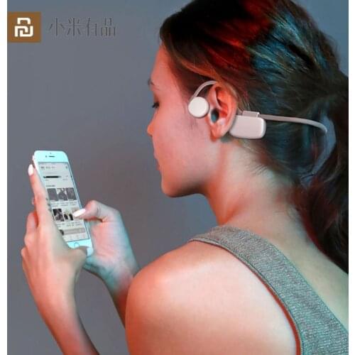 New Youpin Bone Conduction Sports 5.0 Bluetooth Headset BH818 Magnetic Charging 26g Light IPX6 Waterproof 360° Bending Headphone