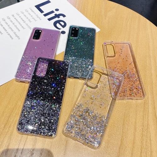 For Samsung A51 A71 A50 A70 S20 S20 A21s s10 Case Luxury Bling TPU Soft Cover for Galaxy Note 20 S20 Plus Ultra S8 S9 A30 A40