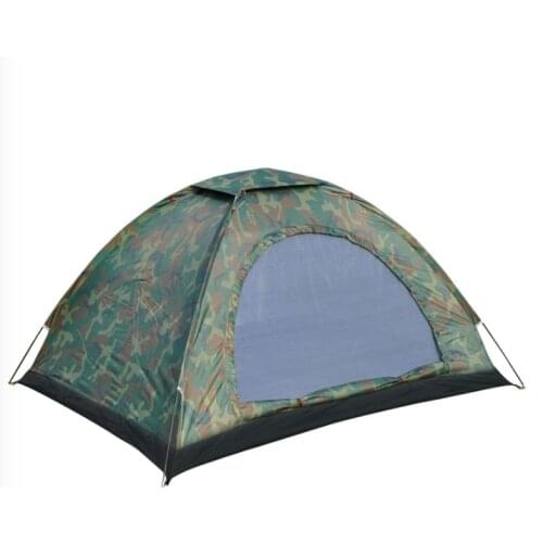 Outdoor tent double camouflage tent camping camping tourism rainproof automatic tent