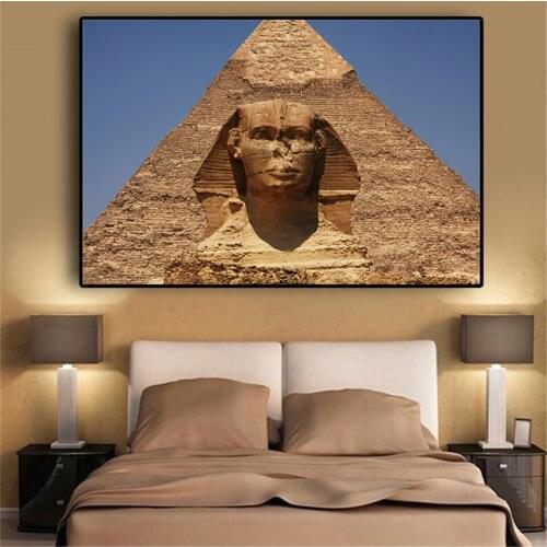 Egypt Famou Pyramid And Sphinx Modular HD Prints and Posters Home Decor Canvas Painting Print Wall Picture for Living Room Decor