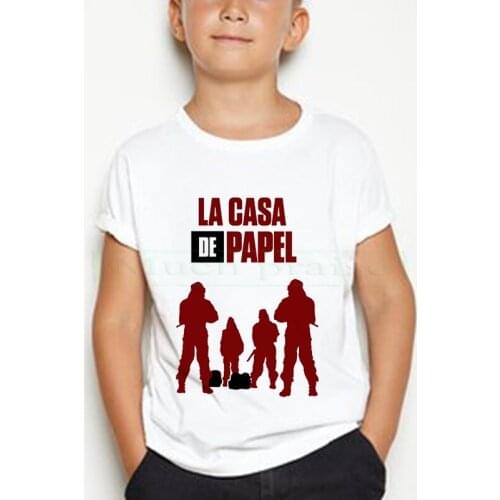 The House of Paper t shirt Money Heist girl La Casa De Papel tshirt funny top tee fashion new clothes t-shirt BOY summer
