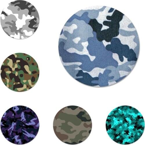 Colorful camouflage Icons Pins Badge Decoration Brooches Metal Badges For Clothes Backpack Decoration