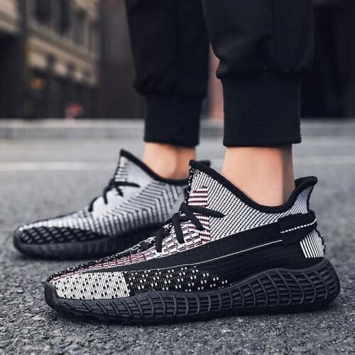 Men Shoes Lace-up Men Casual Sneakers Lightweight Comfortable Breathable Mesh Walking Sneakers Zapatos Hombre Free Shippi