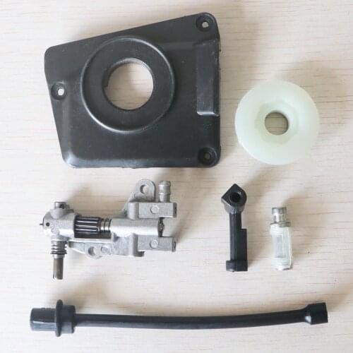 Oil Pipe & filter & oil pump & cover & worm gear Kit For Chinese 45CC 52CC 58CC 4500 5200 5800 Chainsaw