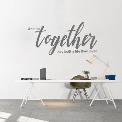 Cute Sentence Home Decor Vinyl Wall Stickers For Bedroom Decoration Mural Custom