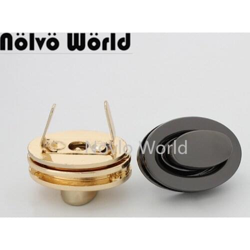 Nolvo World 2-10 pieces 5 colors 29*21mm Twist turn lock factory price attractive handbag metal bag metal lock