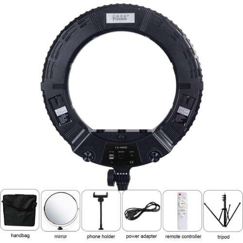 Selfie Ring Light with Tripod 18 inch Yidoblo LX-480SII Led Video Studio Light for Phone Camera for Youtube Makeup Ring Light
