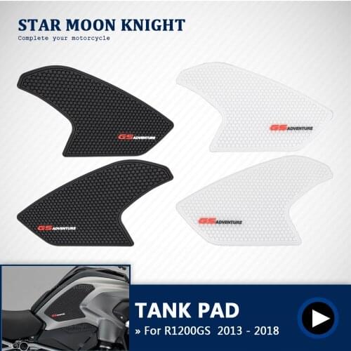 Motorcycle Non-slip Side Fuel Tank Stickers Waterproof Pad Rubber Sticker For BMW R1200GS R 1200 GS LC 2013 - 2018 2017 2016