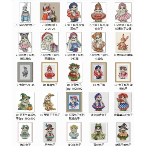 Rabbit styles Cross stitch kits Cross Stitch Kit Packages Counted Cross-Stitching Kits Cross stich Painting Set