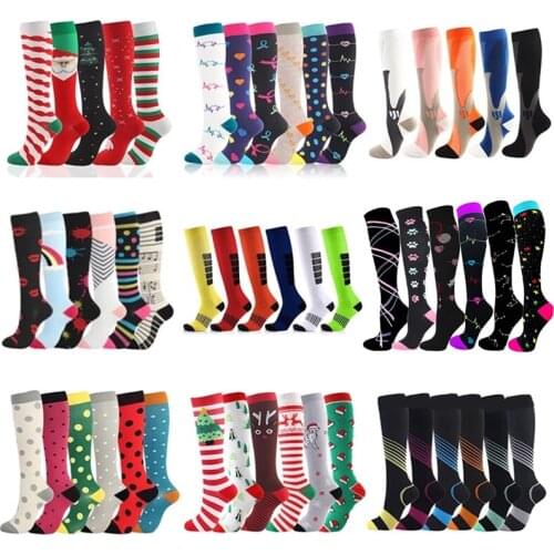 Men Women Compression Socks Fit For Sports Compression Socks For Anti Fatigue Pain Relief Knee Prevent Varicose Veins Socks Tube