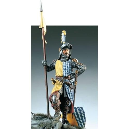 New Unassembled 1/32 54mm Siennese Knight 1280 soldier ancient 54mm figure Resin Kit DIY Toys Unpainted kits