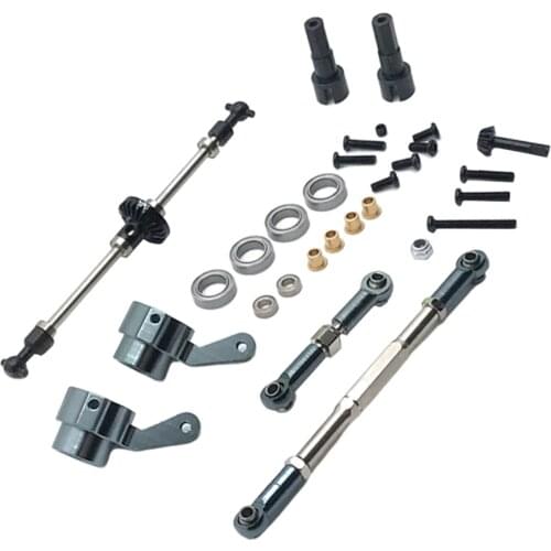 Upgrade RC Car Front Axle Set for WPL B14 B24 C14 C-24 B16 B36 Q60 1/16 RC Car Model Replacement Modification Accessories