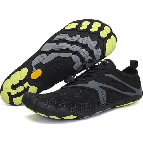 Wading shoes Upstream shoes Five-finger shoes Beach shoes Swimming shoes Rubber sole wading shoes Non-slip mens and womens sof