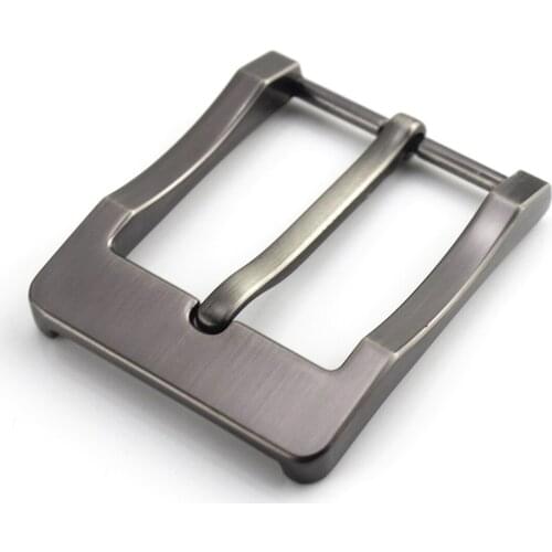 Metal 4cm Belt Buckle Mens Casual End Bar Heel bar Single Pin Belt Half Buckle Leather Craft Jeans Webbing fit for 38mm belt