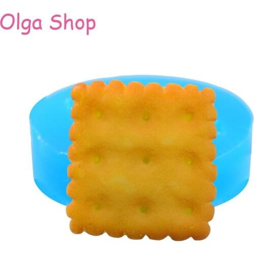 QYL323 24mm Square Lace Cookie Silicone Mold Fondant Food Safe Resin Polymer Clay Candle Wax Candy Push Mold