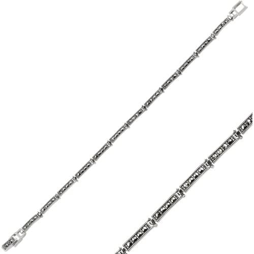 Silver 925 Sterling Marcasite Sterling Bracelet