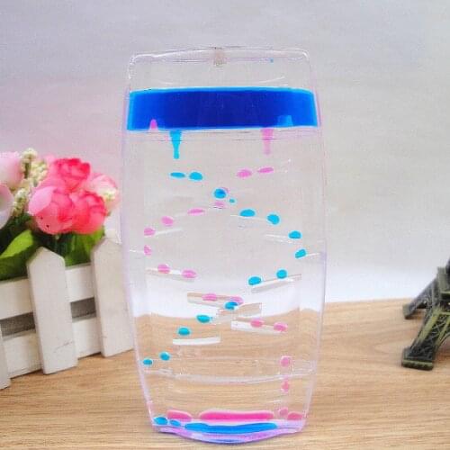 Mordern Table Ormament Novelty Gift Bicolor Oil-drop Hourglasses Transparent Hourglass Commercial Gift Home Decor Resin