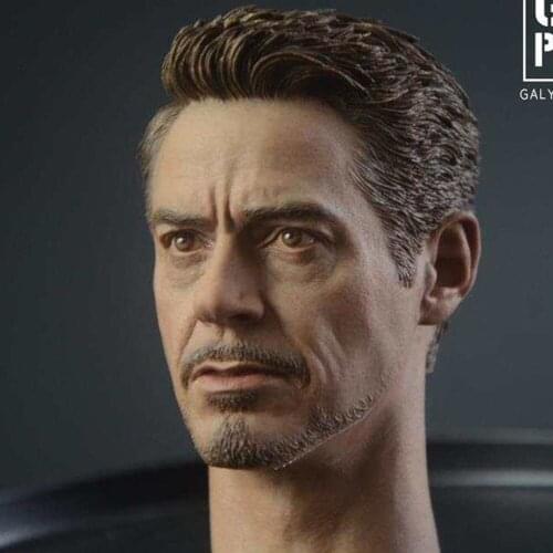 In Stock 1/6 Simulation Head Sculpture For 12 Inch Male Doll Art Customized Head Sculpture