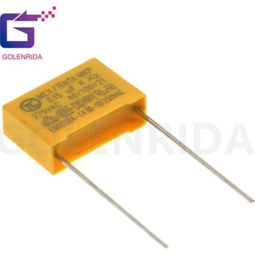 10pcs 150nF capacitor X2 capacitor 275VAC Pitch 15mm X2 Polypropylene film capacitor 0.15uF 154K