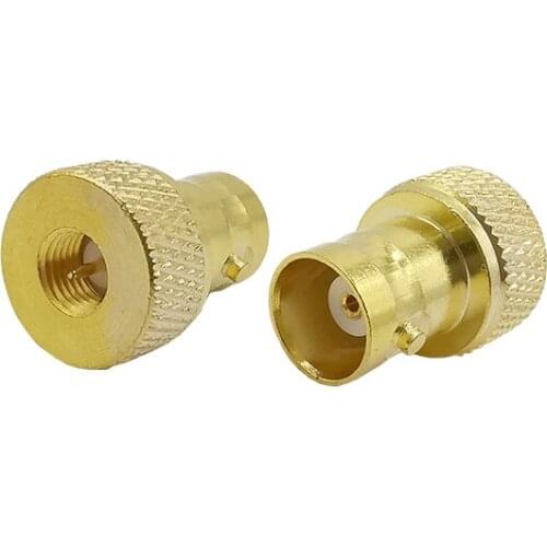 2Pcs BNC-SMA RF Adapter SMA Male to BNC Female Straight RF Connector for Vertex Icom UV-5R KG-UV6D KG-UV8D TH-UVF1 Radio