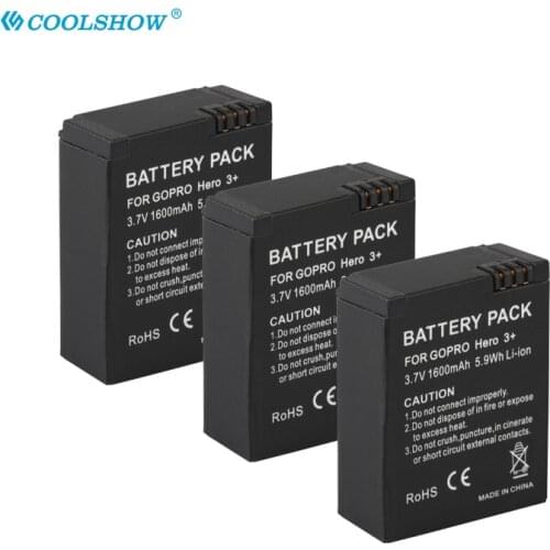 201 301 Battery 1600mah for GoPro 201 301 GoPro HD HERO3 HERO3+ Hero 2 AHDBT-201 AHDBT-301 AHDBT-302 Camera Batteries