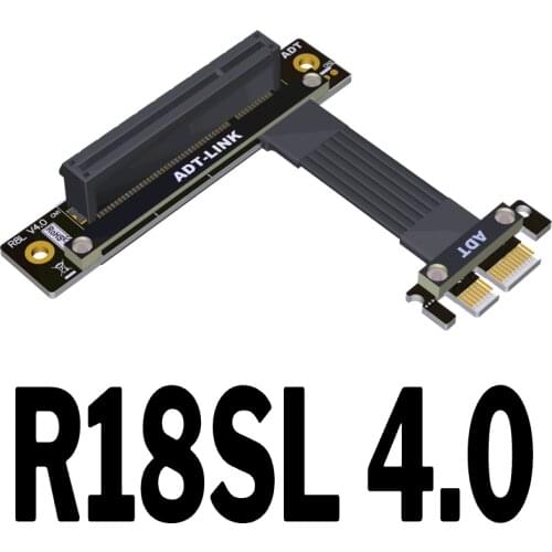 2021 new 4.0 PCI-E x8 extension cable adapter x1 support network card hard disk video card