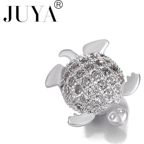 5pcs / 10 pcs wholesale beads for jewelry making 2018 new copper zircon Tortoise Beads diy making bracelets necklace kralen