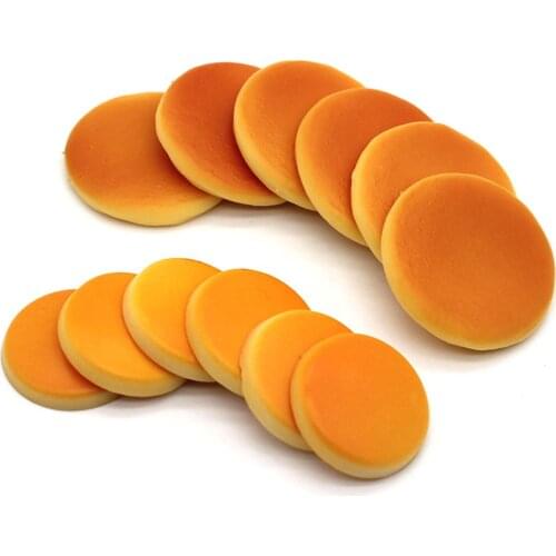 5Pcs Kitchen Scene Doll House Mini Simulated Cake Blank PVC Food Toy Accessories