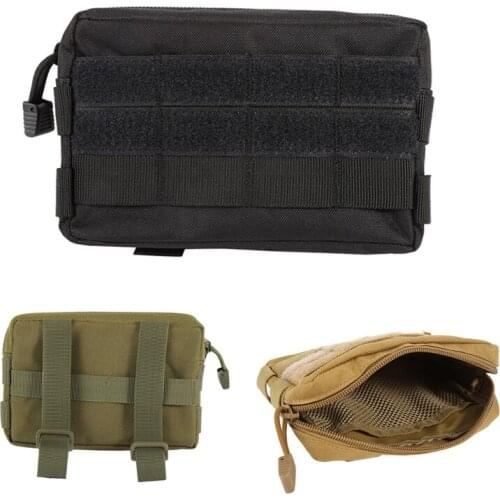 600D Nylon Airsoft Tactical Military Modular MOLLE Small Utility Pouch EDC Waterproof Mini Bag