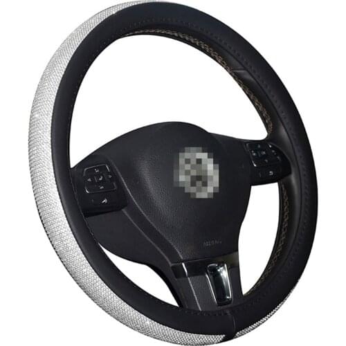 Dual USB Car Charger Full Drill Steering Wheel Cover Diamond Rhinestone Craftsmanship Safety Hammer Cover
