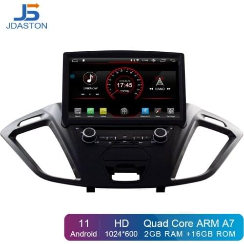 JDASTON Android 10 Car DVD Player For Ford Tourneo/Transit 150/250/350/350 WIFI GPS Navigation 2Din Car Radio Stereo Multimedia