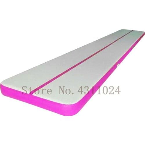 Free ShippingcAir Track 4x1x0.15m Inflatable Gymnastics Tumbling Air Track Mat withPump for Cheerleading/Practice Gymnastics