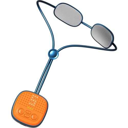 Cordless Neck Massager Mini Intelligent Deep Tissue Massager Fast Heating 9 Intensity Portable Pulse Acupoint Stimulator Massage