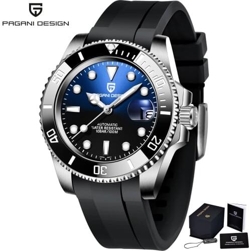 Pagani Design 2021 New Mens Mechanical Watch Stainless Steel Sapphire Nh35 Automatic Waterproof Fashion 40mm Sports Mens Clock