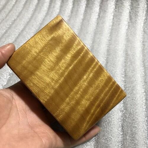 Golden Phoebe Cigarette Case 20 Sticks Solid Wood Water Ripple Silkwood Gadgets For Men Cigarettes Lighter Storage Box Gifts