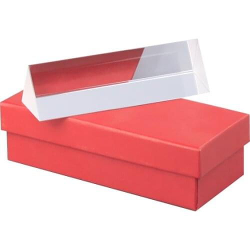 Optical Glass color Prism 30x30x100mm Factory Teaching Experiment Triangle prisms Colorful Light Shooting Rainbow