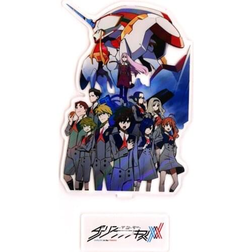 DARLING in the FRANXX ZERO TWO 02 CODE 002 HIRO ICHIGO GORO MIKU acrylic standee figurines cake topper anime desk decoration