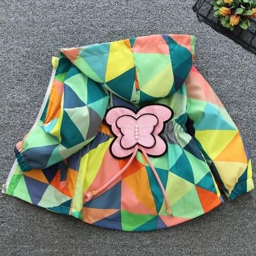 Girls Spring and Autumn Long Sleeve Jacket Girls Cute Printed Coat Fashion Childrens Jacket 2021 New Boys Casual Wear