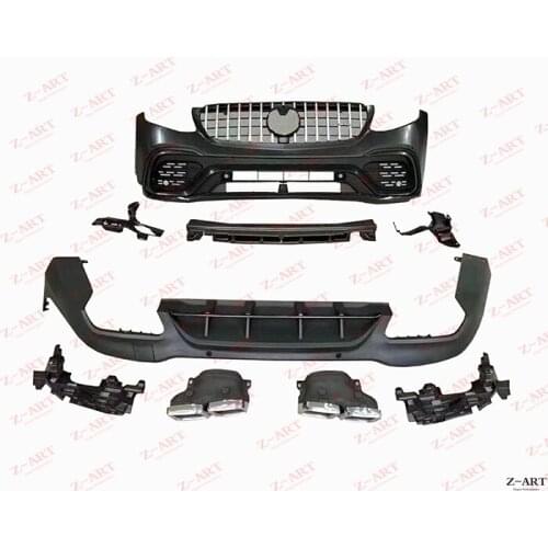 Z-ART NEW GLC 63 S body kit for Mercedes Benz GLC W253 2016-2019 GLC 63 looks body kit for GLC retrofit body kit