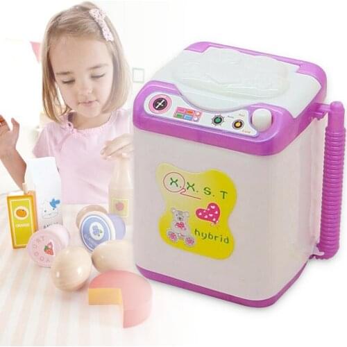 Kids Washing Machine Pre School Play Toy Washer Washing Beauty Sponges M09