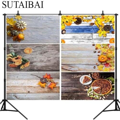 Halloween pumpkin wooden floor background photography studio photo background family children party decoration backdrop curtain