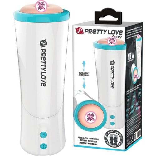 Automatic Thrusting Aircraft Cup Male Masturbation Interactive Voice Artificial Vagina Deep Throat Sucking Anal Sex Machine