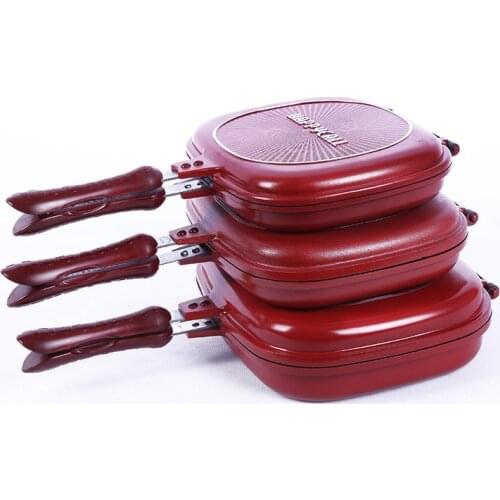 HOT ! Happycall 28cm/30cm/32cm Fry Pan Non-stick Fryer Pan Double Side Grill Fry Pan