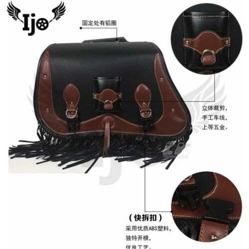 Maletas moto saddle bag for Vespa benelli harley softail mochila moto helmet bag sacoche moto alforjas para moto motorcycle bag