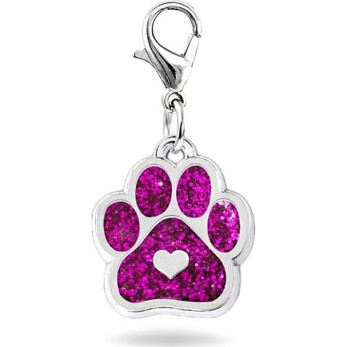 2PCs Zinc Based Alloy Pet Memorial Knitting Stitch Markers For Knitting Tools Silver Color Setting For DIY 3.3cm