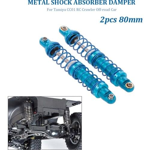 2pcs 70/80mm Metal Shock Absorber Damper for Tamiya CC01 RC Crawler Off-road Car RC Crawler Car RC Parts Accessories